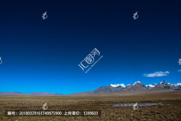 雪山下的濕地
