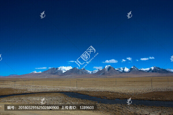 雪山下的濕地