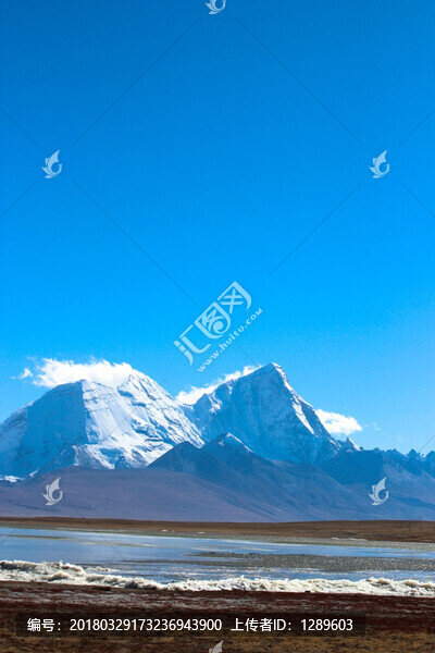 雪山下的濕地