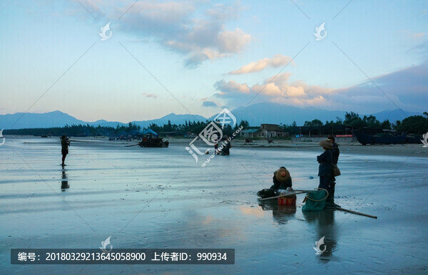 南海捕魚,海邊晨曦,大海風(fēng)景