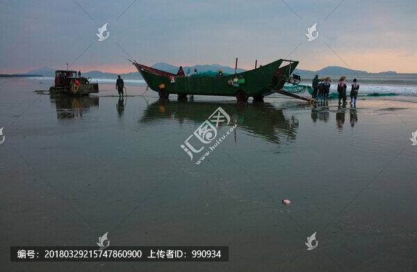 南海捕魚,海邊晨曦,大海風(fēng)景
