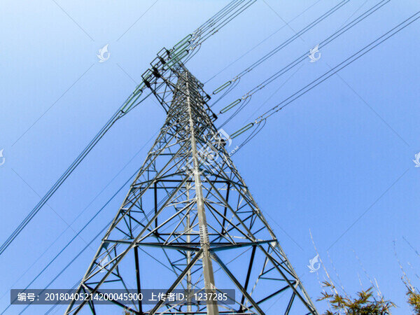 能源輸送高清電塔攝影圖