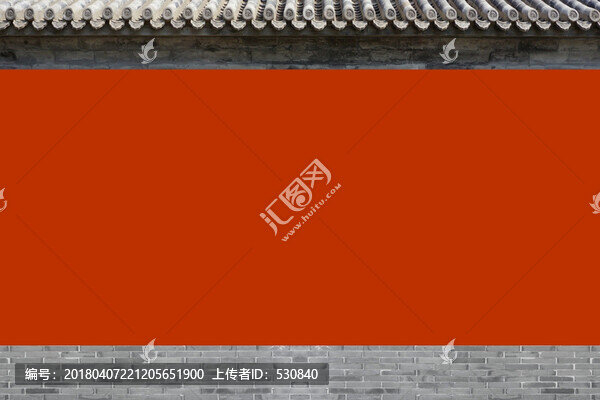 古建筑紅色圍墻