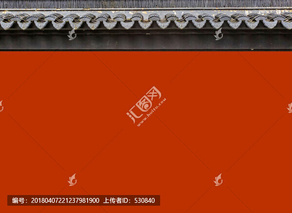 古建筑紅色圍墻