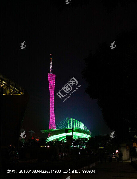 廣州夜景,小蠻腰夜景,小蠻腰