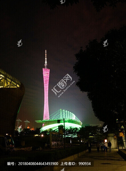 小蠻腰夜景,廣州夜景