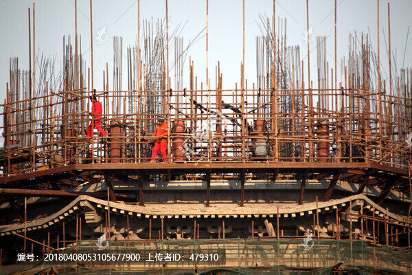 工程施工,建筑,腳手架,搭建