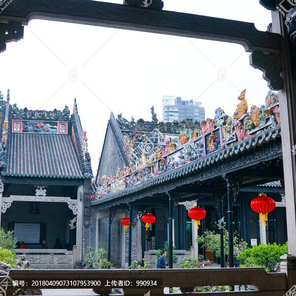 雕刻,陳家祠,祠堂