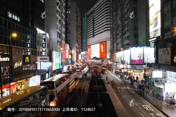 香港街頭夜景