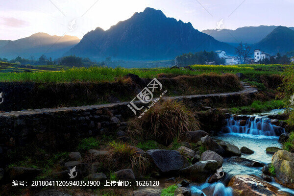 皖南山村油菜花開(kāi)
