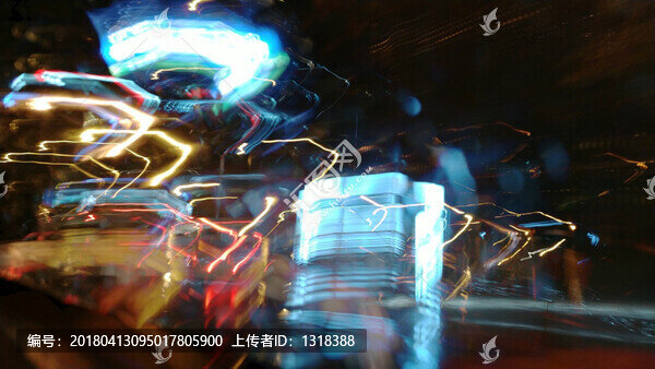 光繪抽象線條色彩裝飾畫(huà)