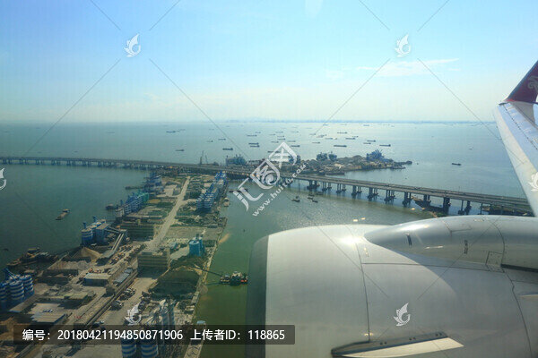 航拍,千帆作業(yè),挖沙船,深圳