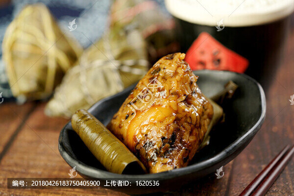 蛋黃梅菜咸肉糯米粽6