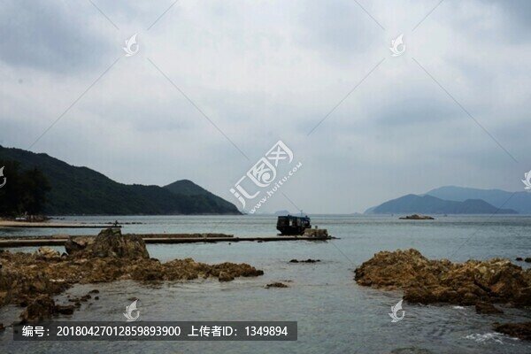 海洋,礁石,海岸線