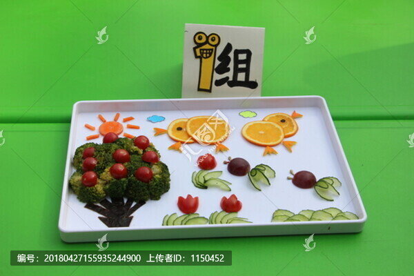 親子創(chuàng)意水果拼盤,（58）