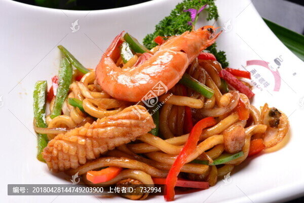 海鮮炒烏冬面