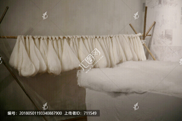 絲綢博物館蠶絲被展示