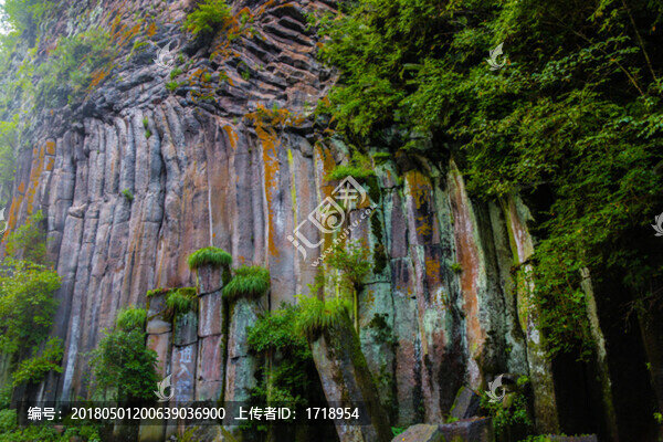 長白山,火山,巖石瀑布流水