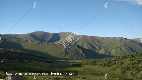 阿爾泰山后山夏牧場(chǎng),風(fēng)光,新疆