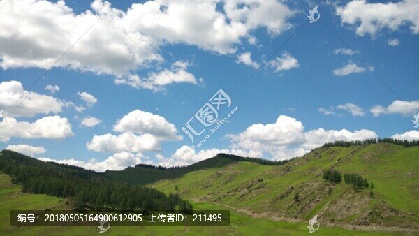 阿爾泰山后山夏牧場(chǎng),風(fēng)光,新疆