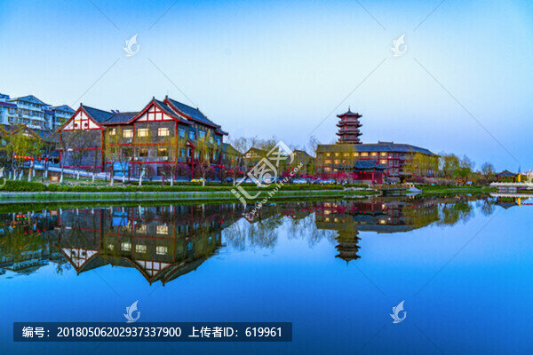 青州南陽河風景區(qū)宋城風光
