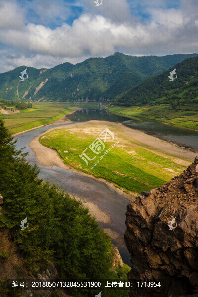 遼寧丹東寬甸渾江峽谷大轉彎