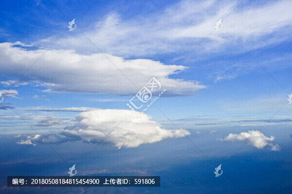 藍(lán)天云海大地（航拍）