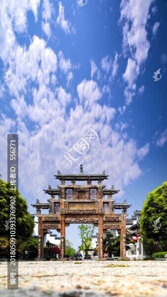 鳩茲古鎮(zhèn),牌坊
