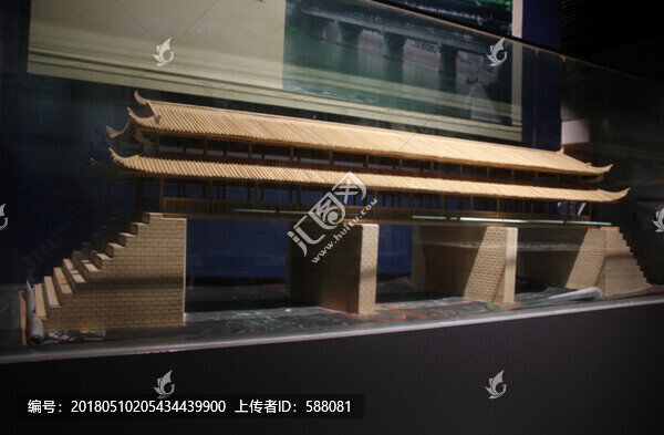 木橋建筑模型