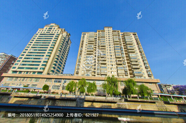 城市風光,盤龍江,藍花楹