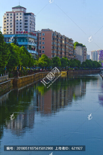 城市風光,盤龍江,藍花楹