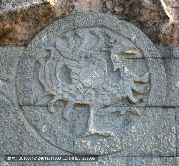 石雕古代動(dòng)物圖案