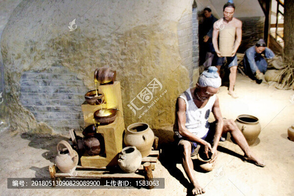 場景雕塑,古代土陶制作工藝
