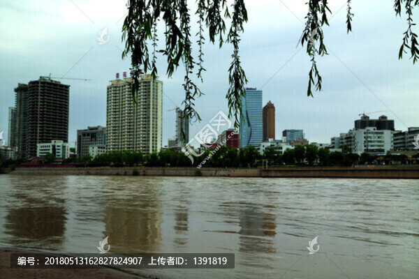 甘肅省,蘭州市,黃河岸邊