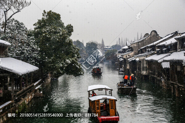 冬季下雪烏鎮(zhèn)