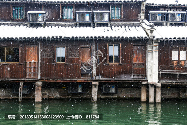 冬季下雪烏鎮(zhèn)