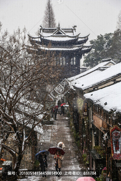冬季下雪烏鎮(zhèn)