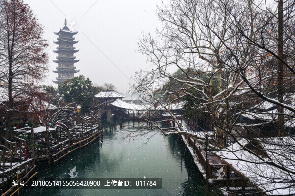 冬季下雪烏鎮(zhèn)