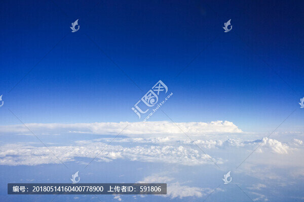 高空藍(lán)天云海（航拍）