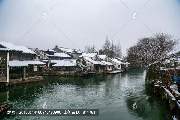 冬季下雪烏鎮(zhèn)