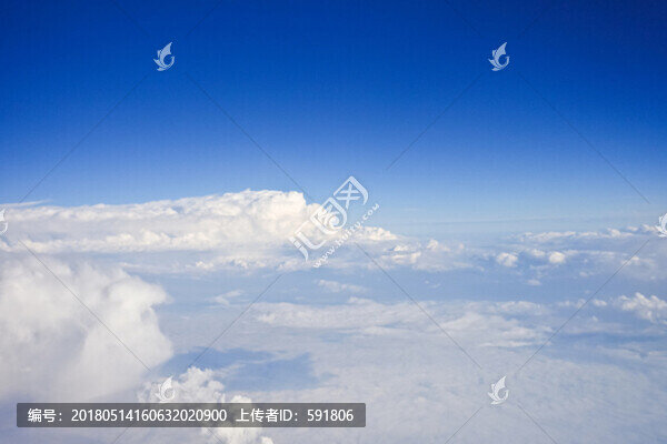 高空藍(lán)天云海（航拍）
