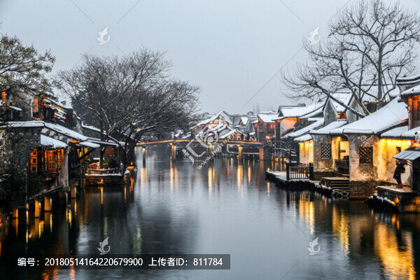 冬季下雪烏鎮(zhèn)