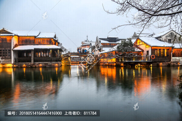 冬季下雪烏鎮(zhèn)