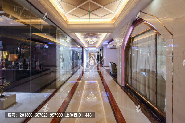 家具城走廊,商場走廊,石材裝飾