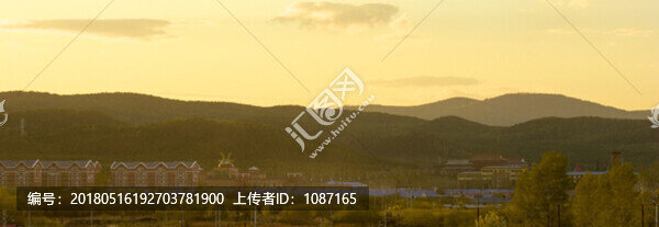 夕陽,,小鎮(zhèn)一角
