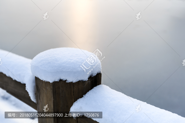 雪后的濕地公園