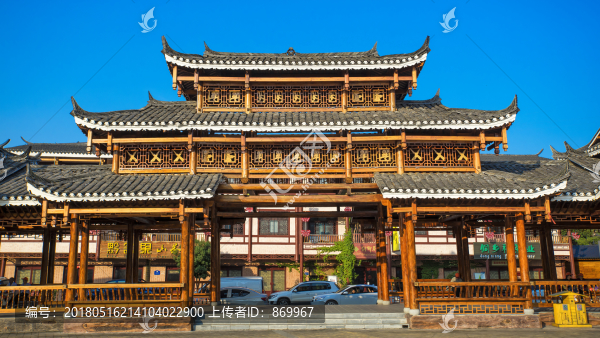 木質(zhì)多層古建筑
