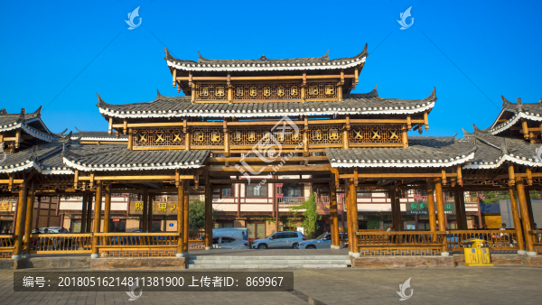 木質(zhì)多層古建筑