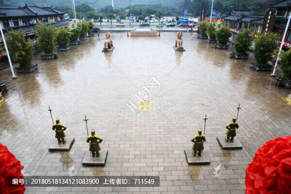無錫影視基地三國城門外廣場