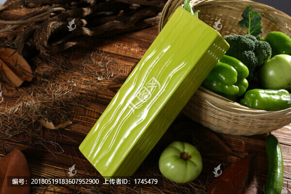 花瓶,陶瓷花瓶,綠色花瓶